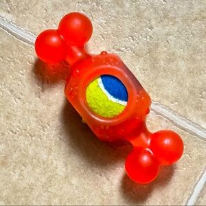 Orange dog toy
